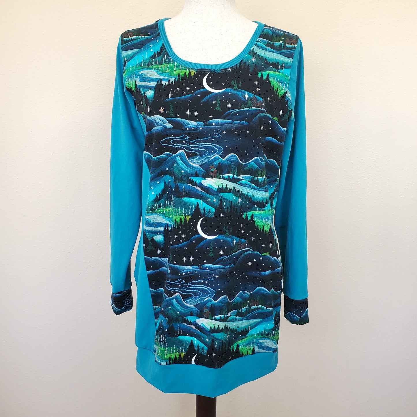 Snowy Forest Tunic for Women in Organic Cotton Jersey