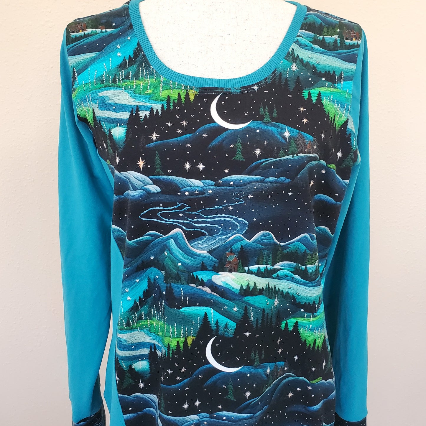 Snowy Forest Tunic for Women in Organic Cotton Jersey