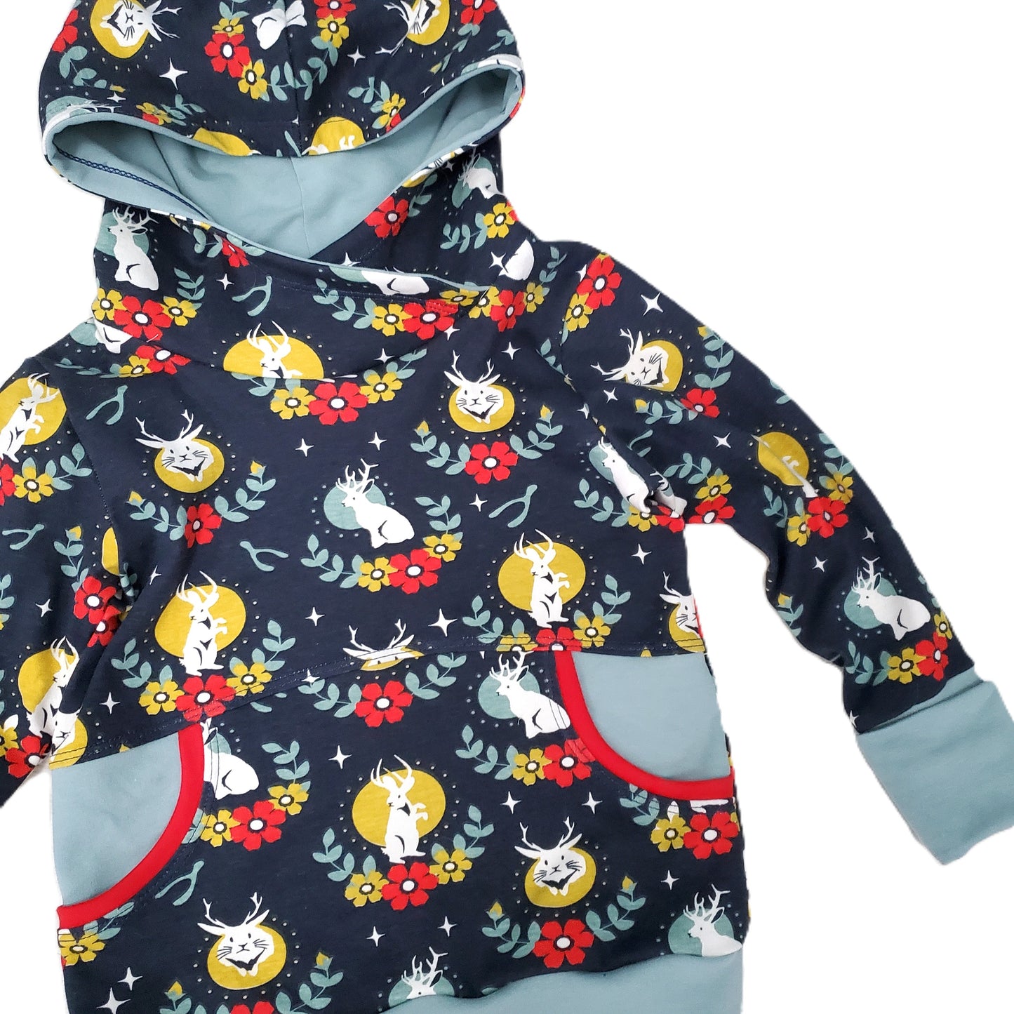 Jackalope Grow With Me Hoodie for Kids in Organic Cotton Knit