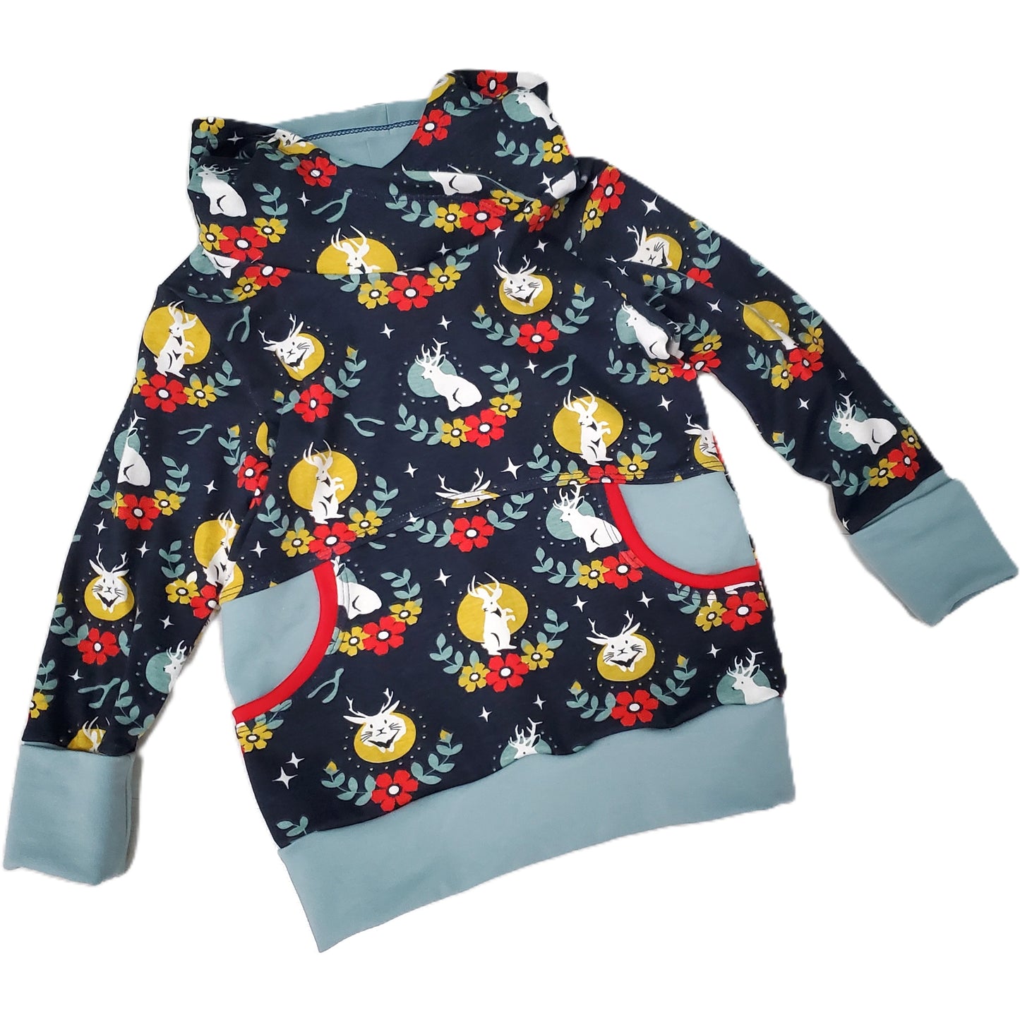 Jackalope Grow With Me Hoodie for Kids in Organic Cotton Knit