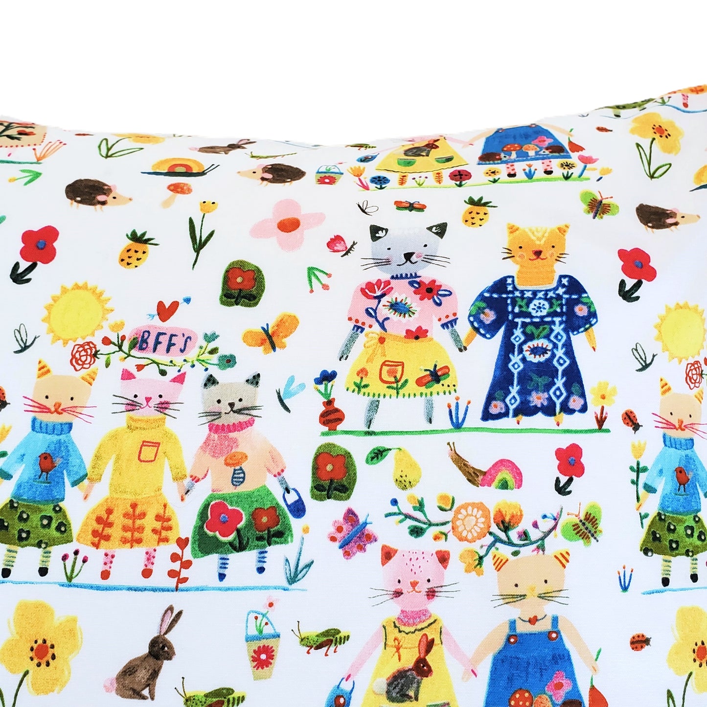 BFF's Organic Accent Pillow with Cats
