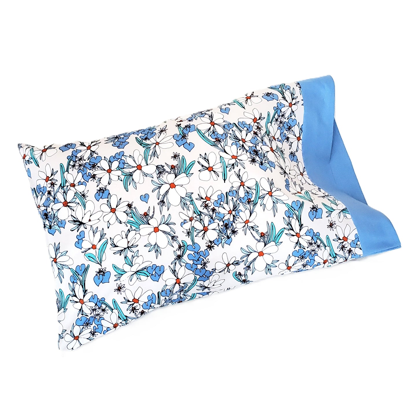 Floral and Abstract Print Organic Cotton Pillowcases in a Variety of Sizes