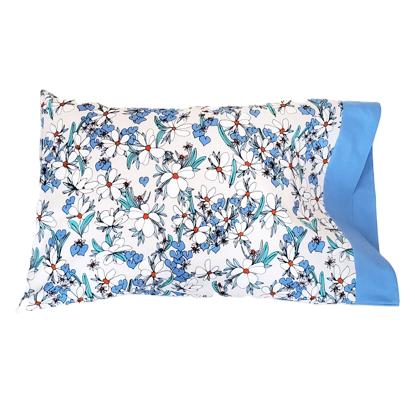 Floral and Abstract Print Organic Cotton Pillowcases in a Variety of Sizes