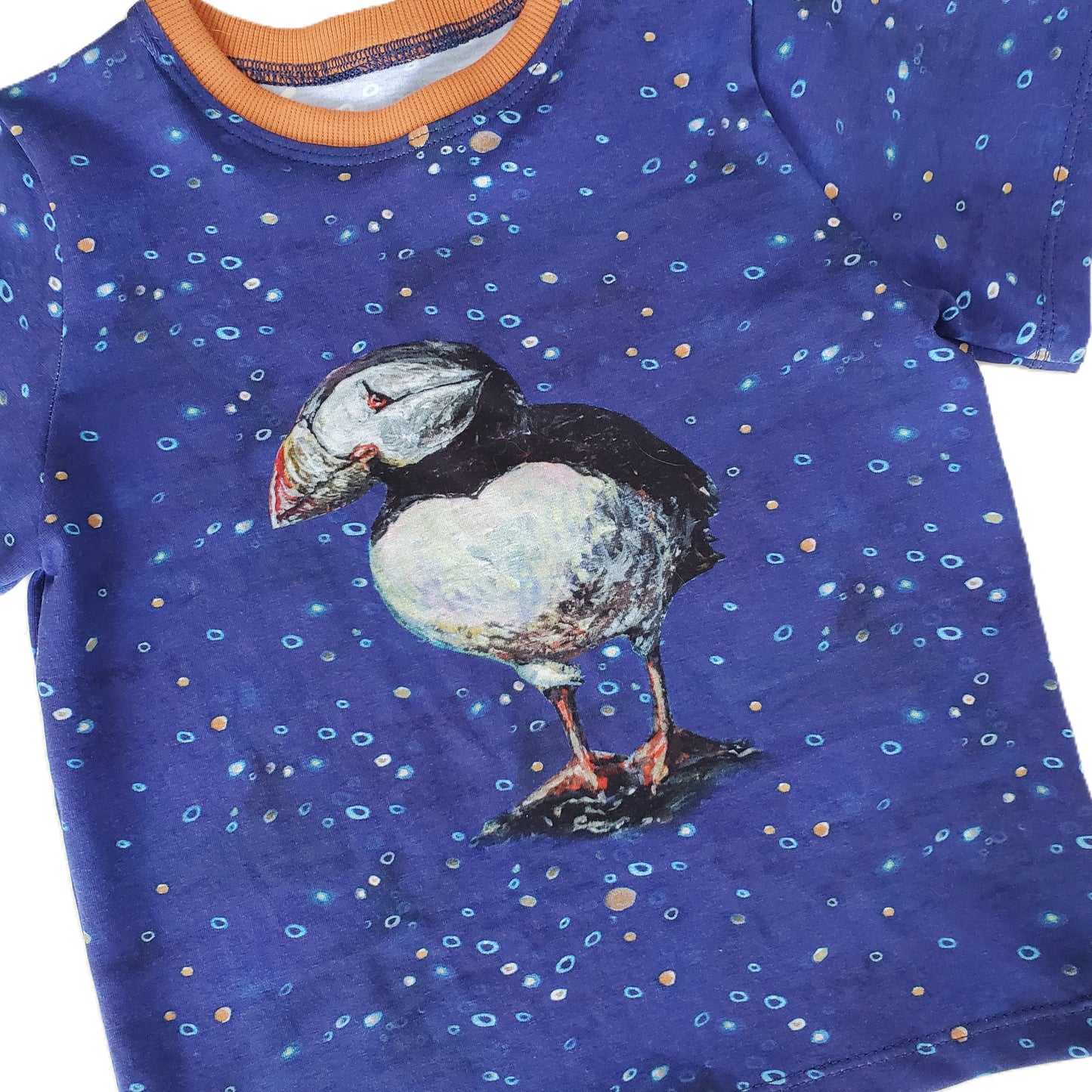 Children's Puffin Tee Shirt in Organic Cotton
