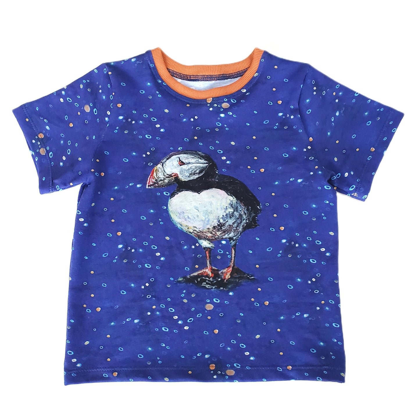 Children's Puffin Tee Shirt in Organic Cotton