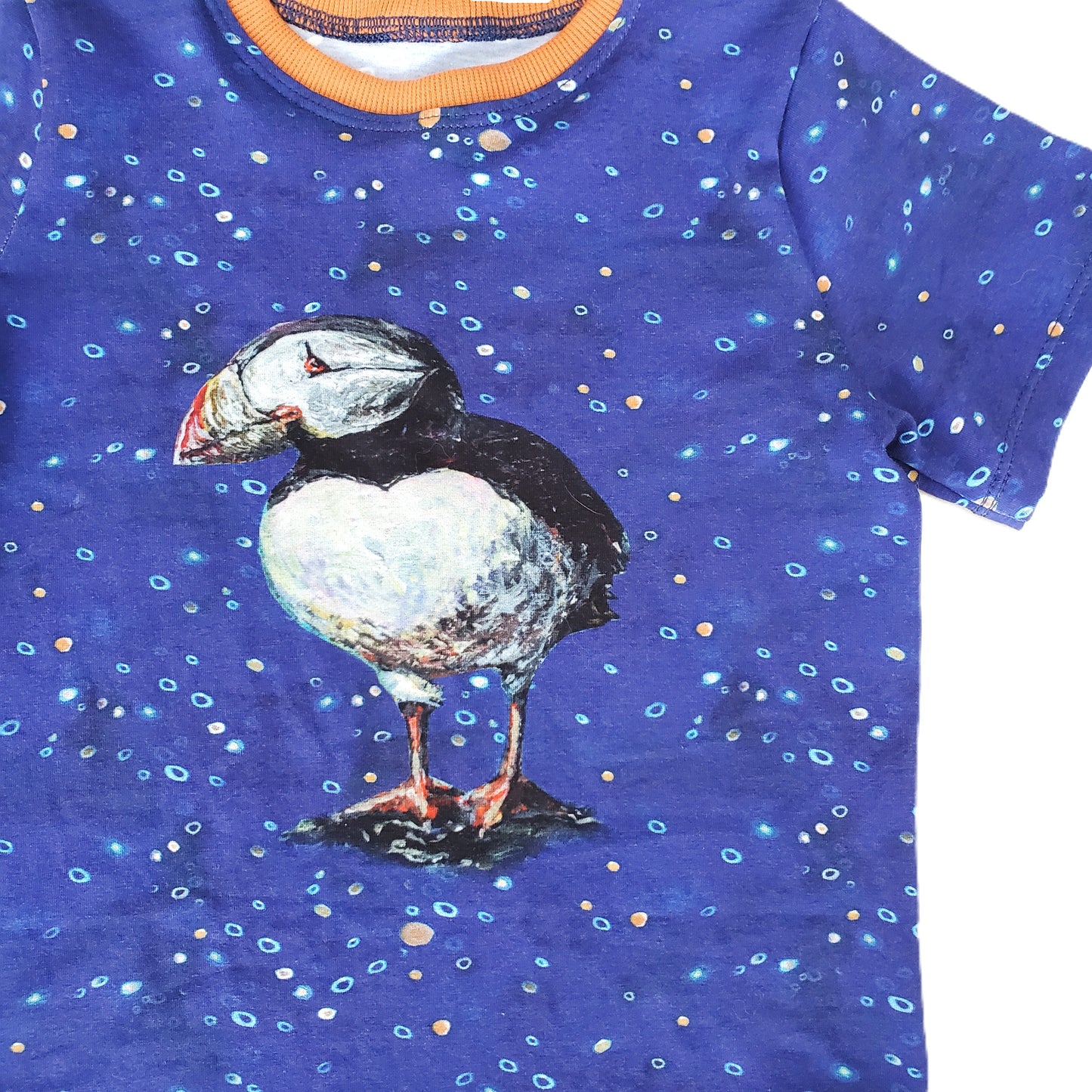 Children's Puffin Tee Shirt in Organic Cotton