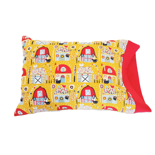 Organic Cotton Barnyard Pillowcase in a Variety of Sizes