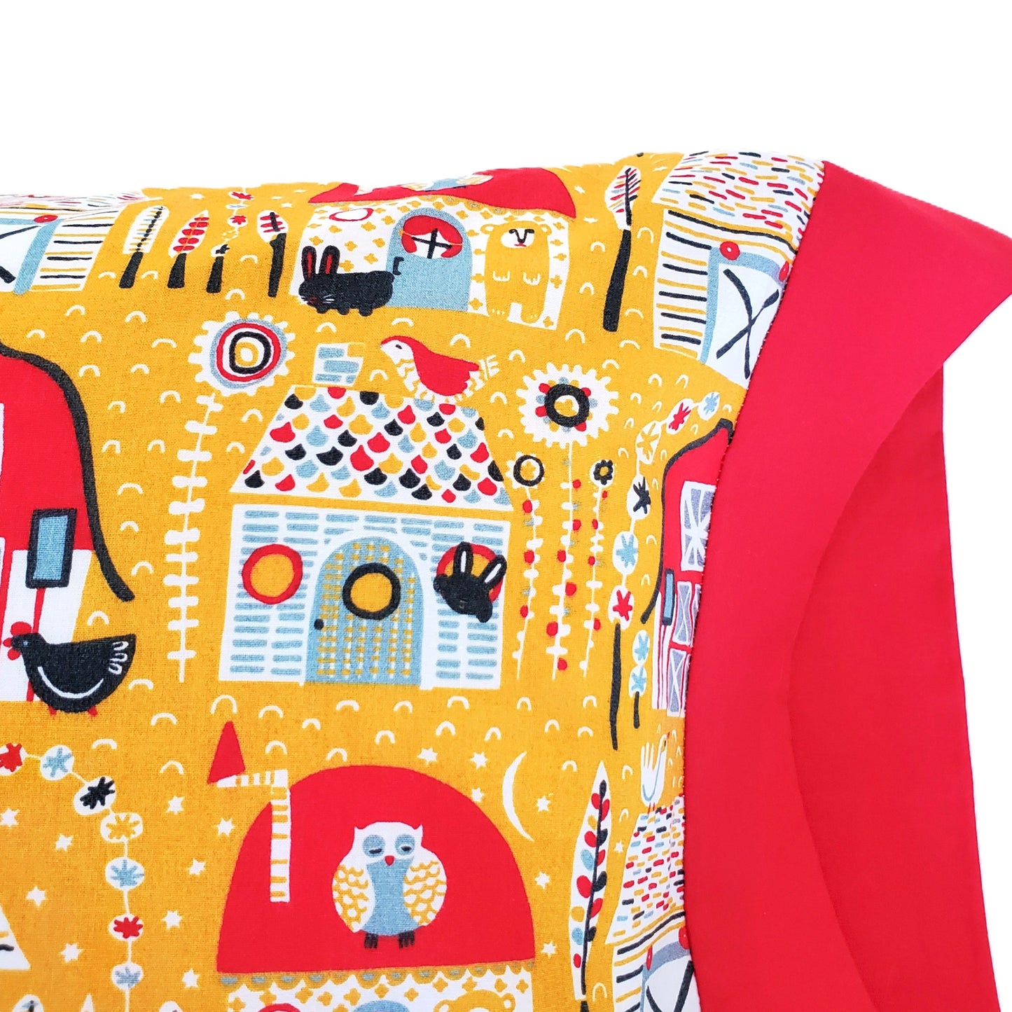 Organic Cotton Barnyard Pillowcase in a Variety of Sizes
