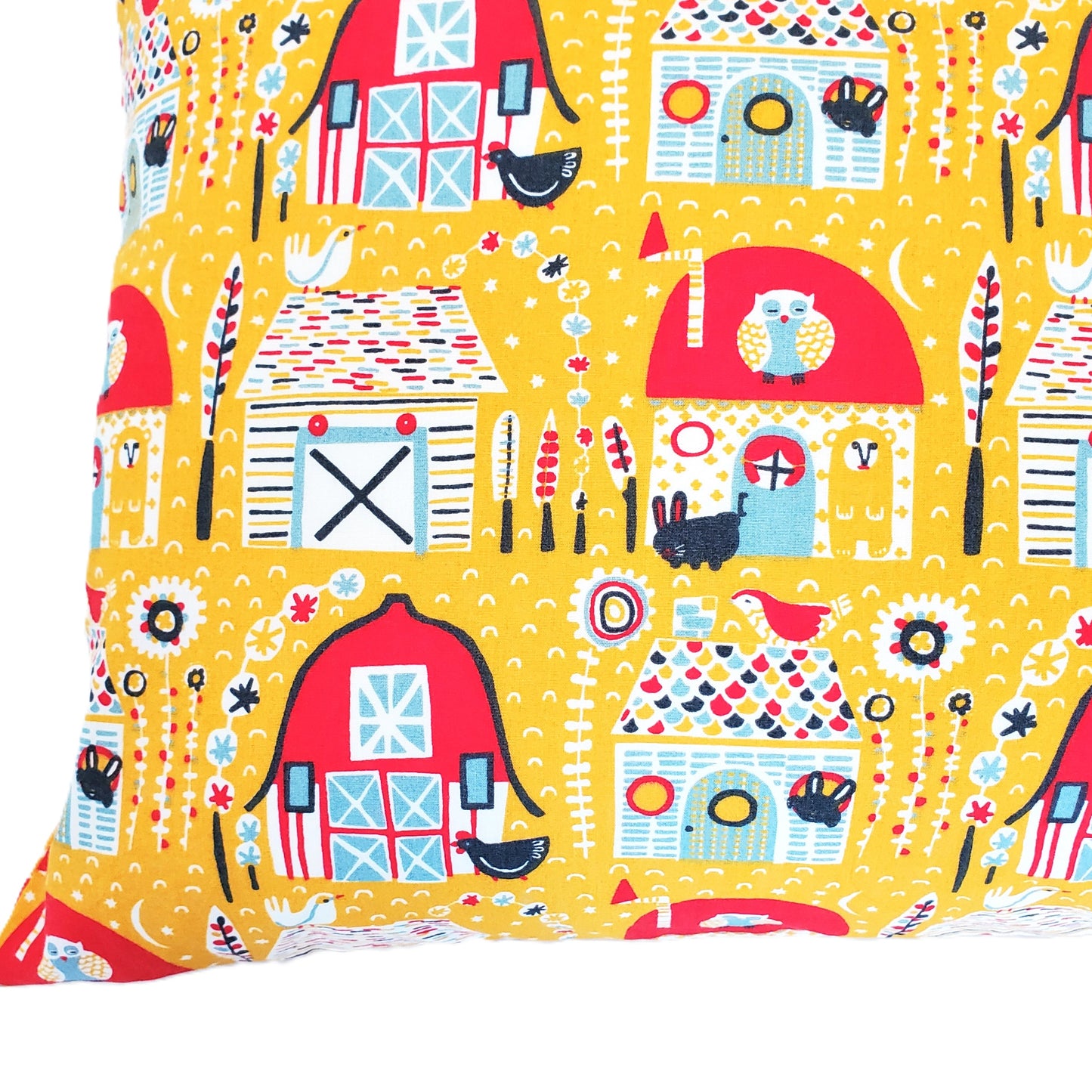 Organic Cotton Barnyard Pillowcase in a Variety of Sizes