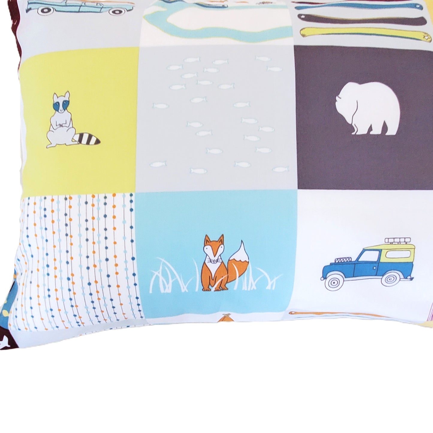 Organic Pillowcases with Camping Themes in a Variety of Sizes