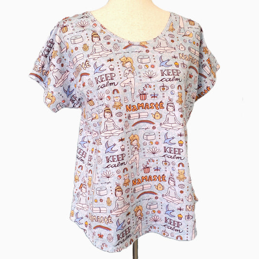 Yoga & Cats Tee Shirt for Women