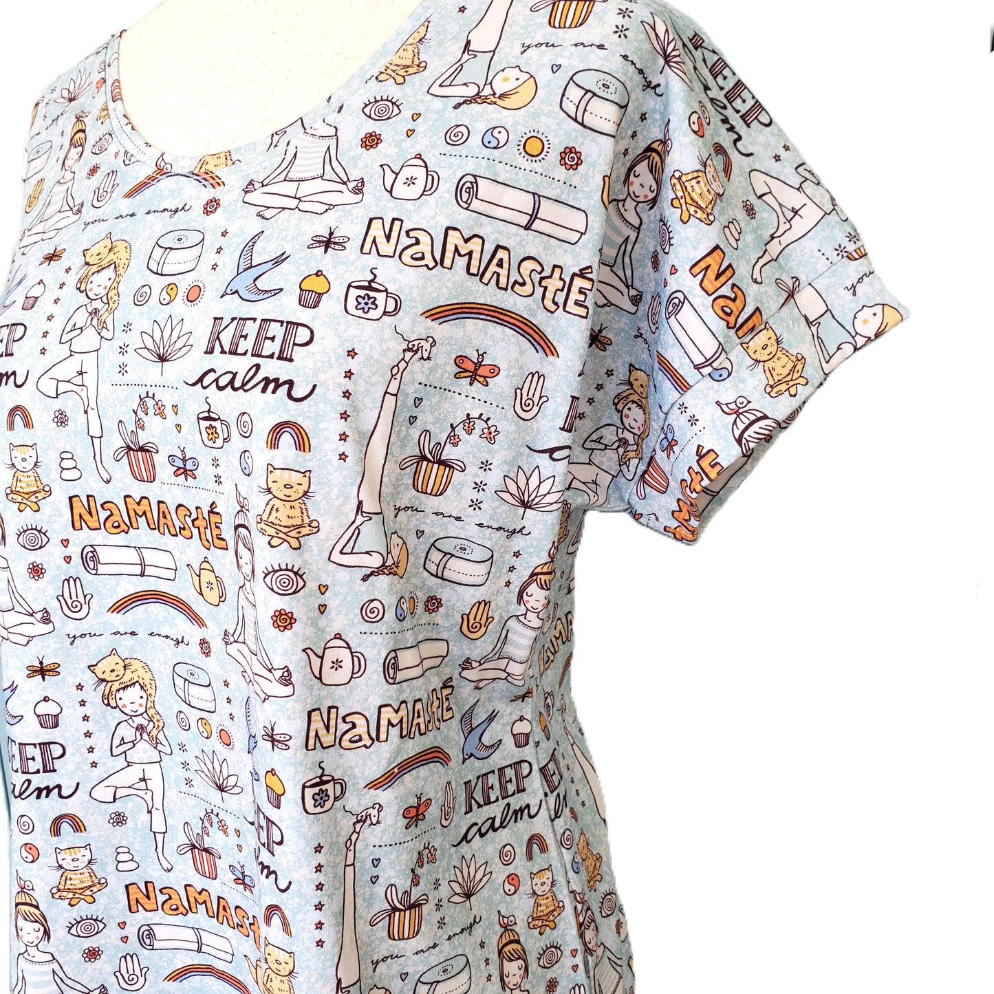 Yoga & Cats Tee Shirt for Women