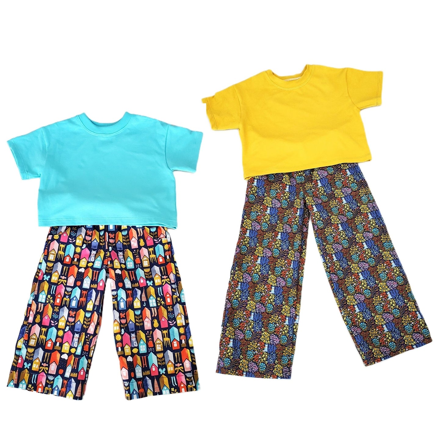 Children's Wide Legged Pants & Tee Set