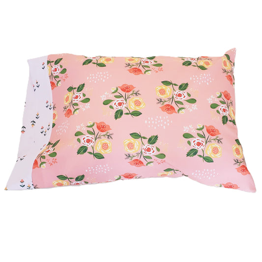 Pink Floral Organic Cotton Pillowcases
