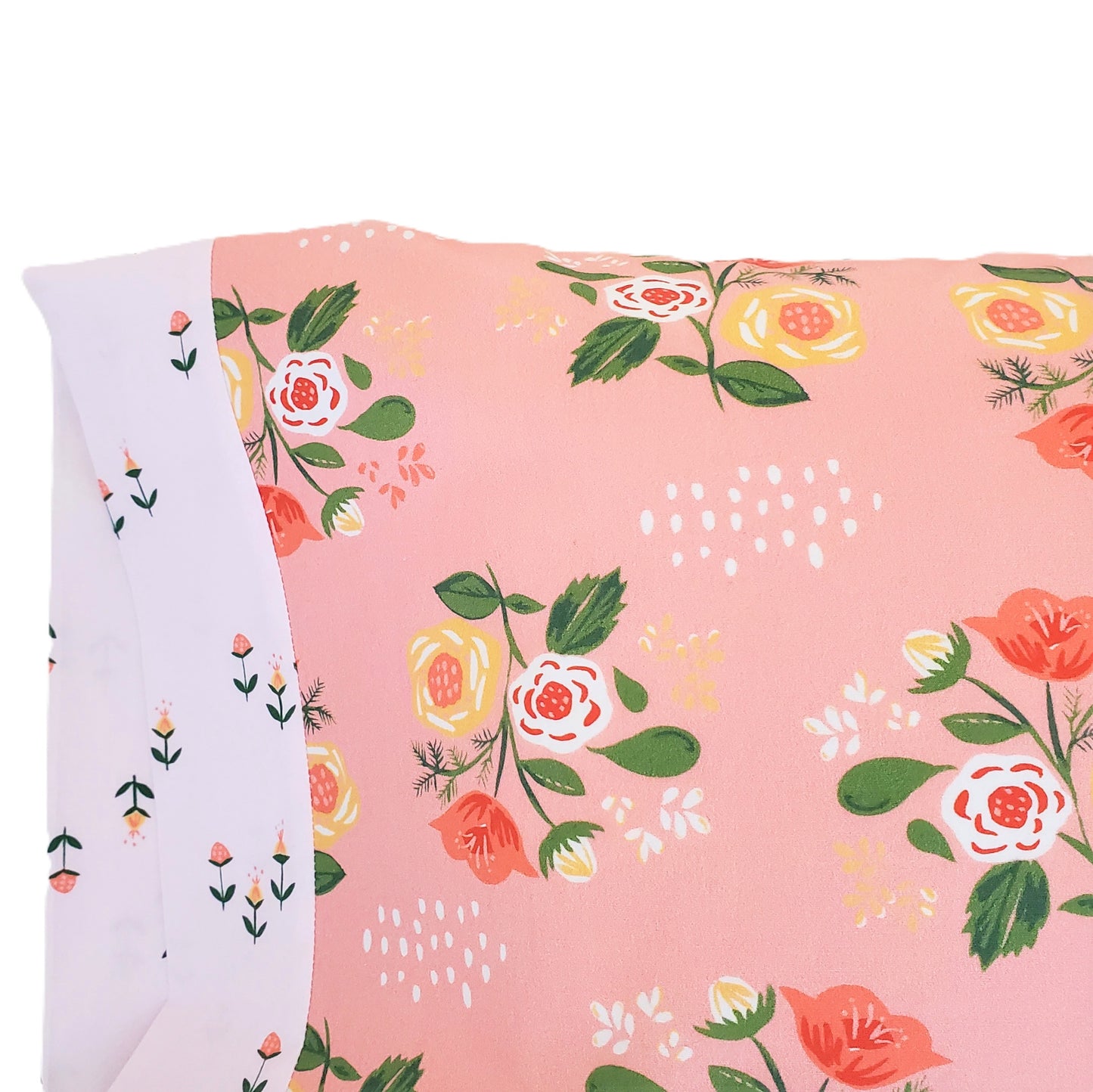 Pink Floral Organic Cotton Pillowcases