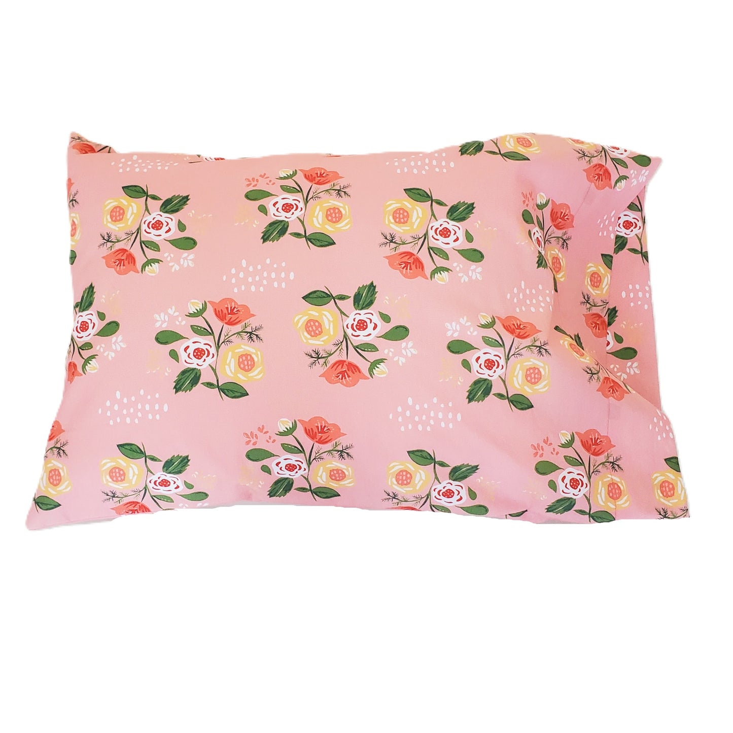 Pink Floral Organic Cotton Pillowcases