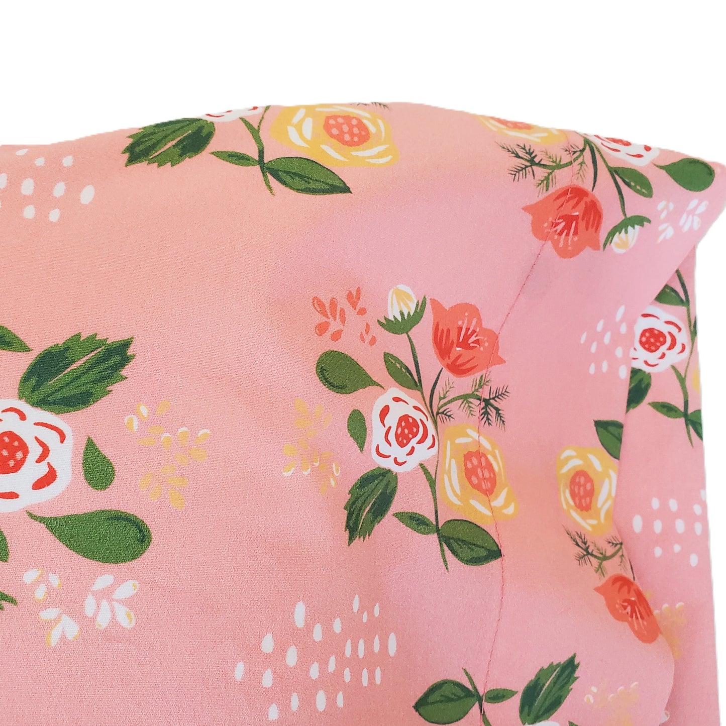Pink Floral Organic Cotton Pillowcases