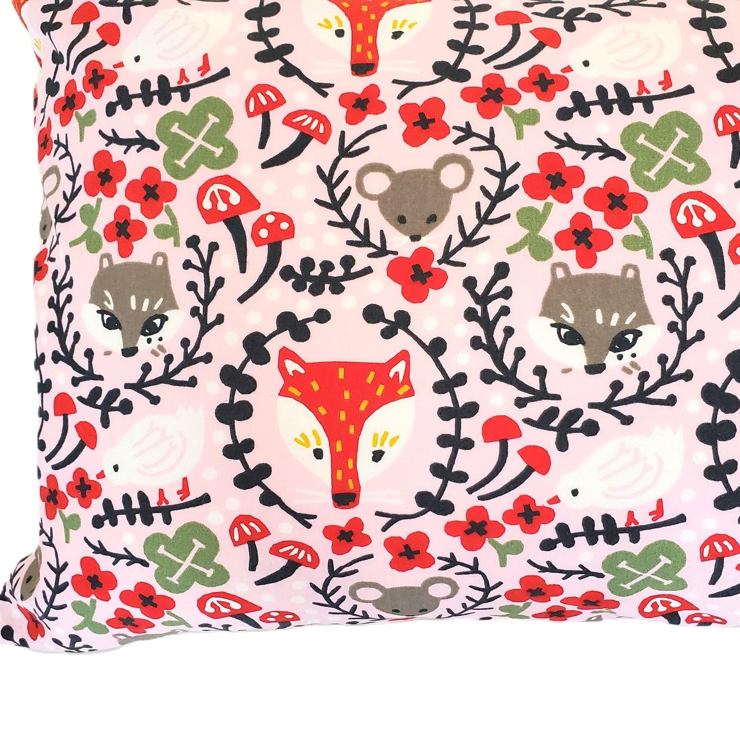 Foxes & Woodland Animal Pillowcases in Organic Cotton and a Variety of Sizes