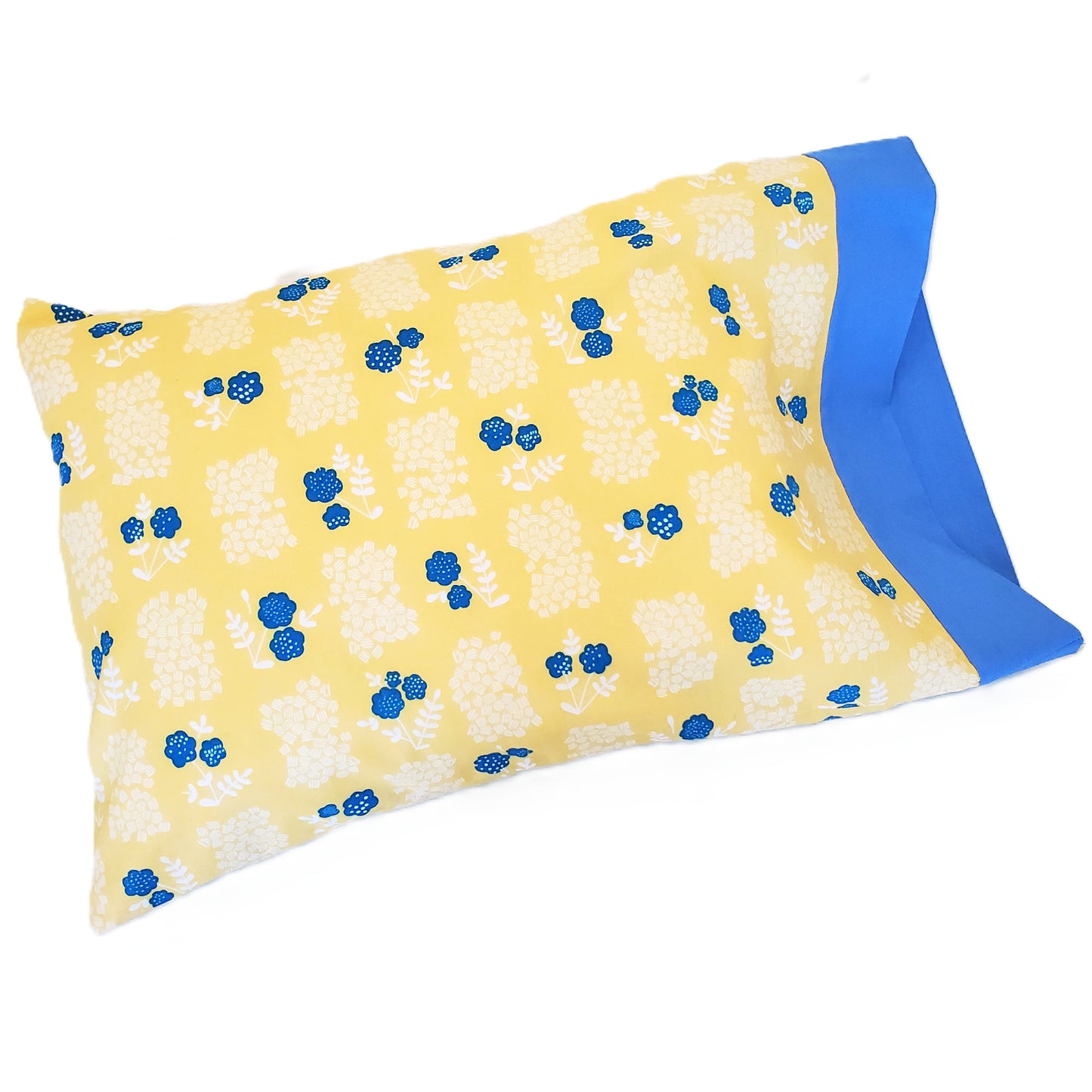 Organic Cotton Pillowcases in Springy Yellow or Pink Floral