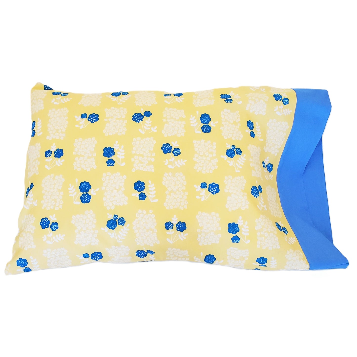 Organic Cotton Pillowcases in Springy Yellow or Pink Floral