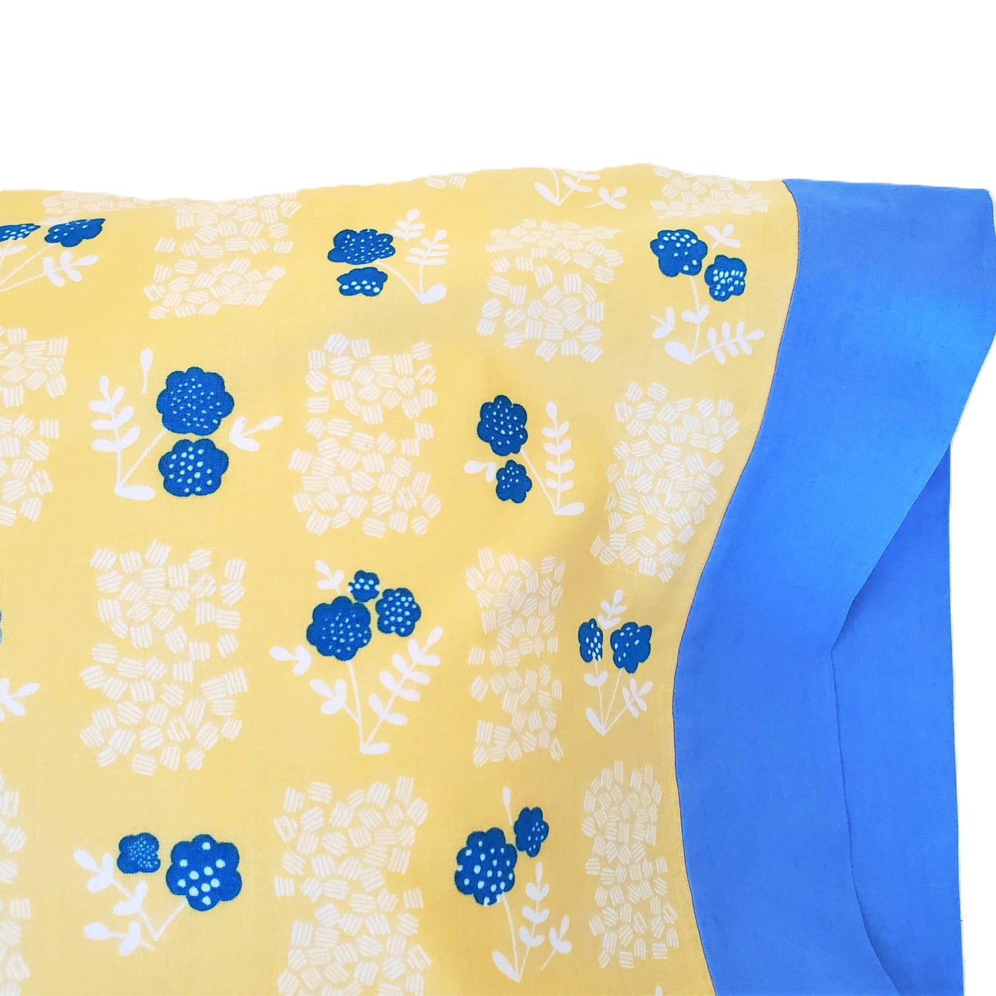 Organic Cotton Pillowcases in Springy Yellow or Pink Floral
