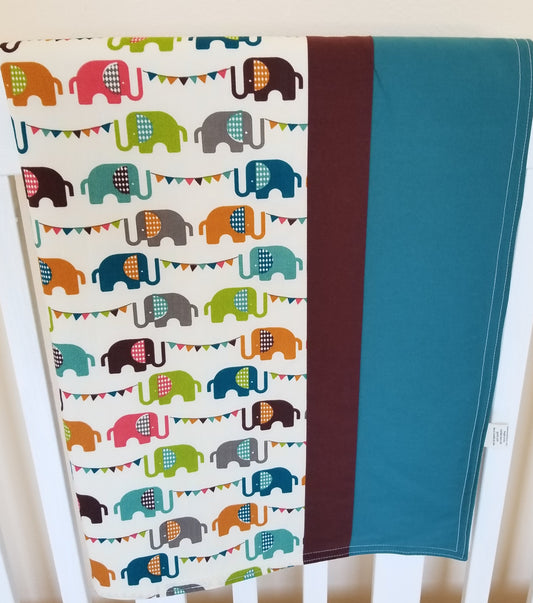 Organic Baby Blankets with Elephants