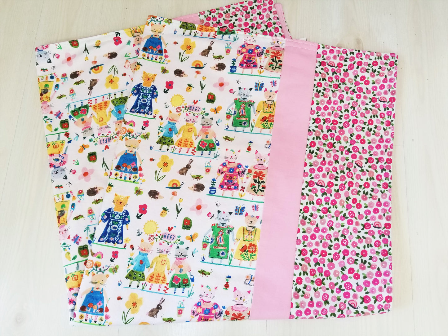 Organic Cotton Baby and Toddler Blankets with BFF Cats