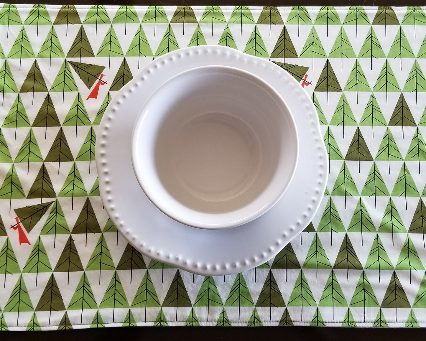 Organic Cotton Placemats in Holiday Print