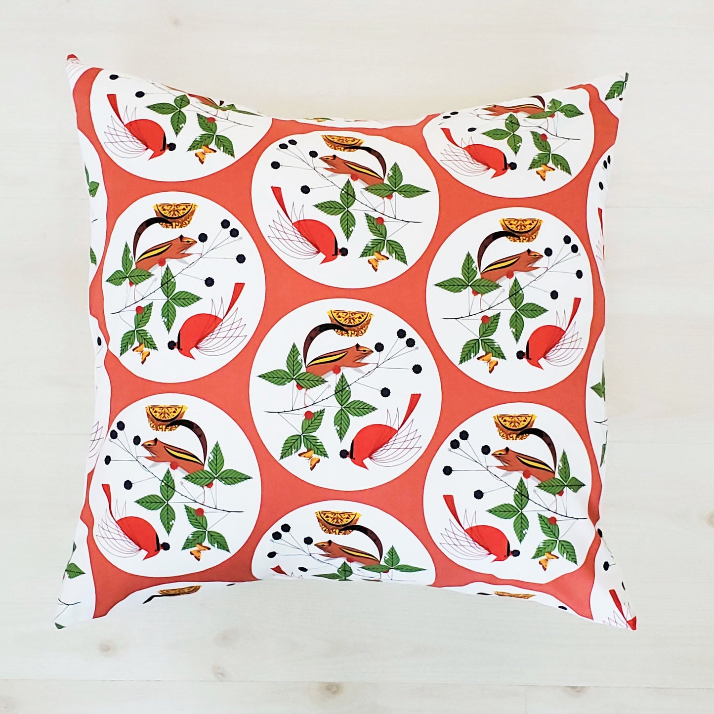 Accent Pillow Covers in Assorted Cardinal Prints