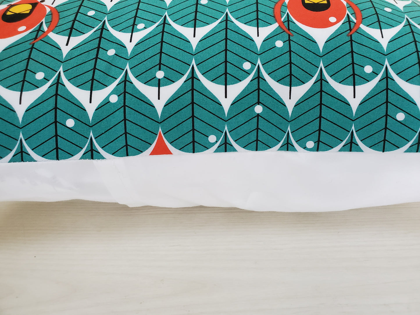 Organic Cotton Accent Pillows in Cardinal Holiday Prints