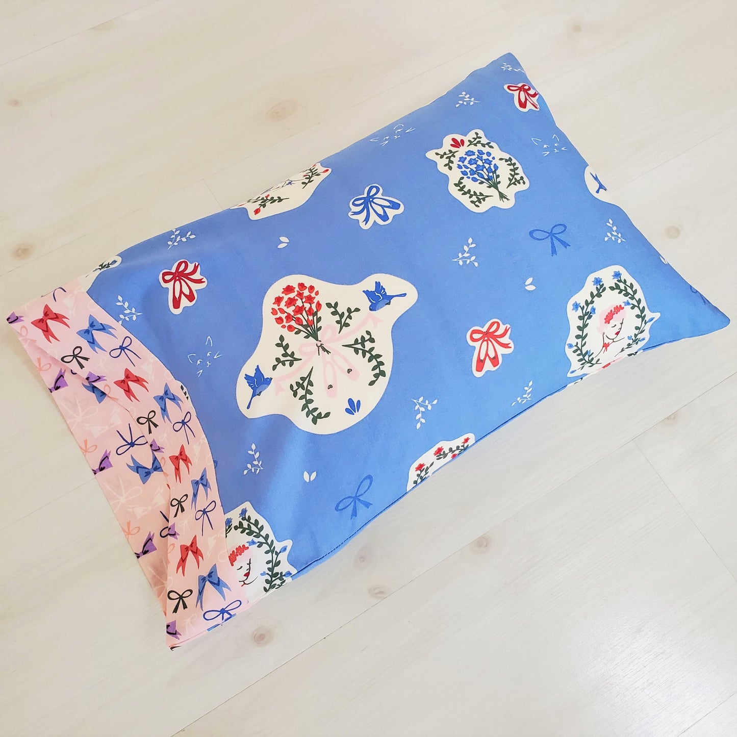Organic Cotton Toddler & Travel Pillowcases in Ballet and Floral Prints