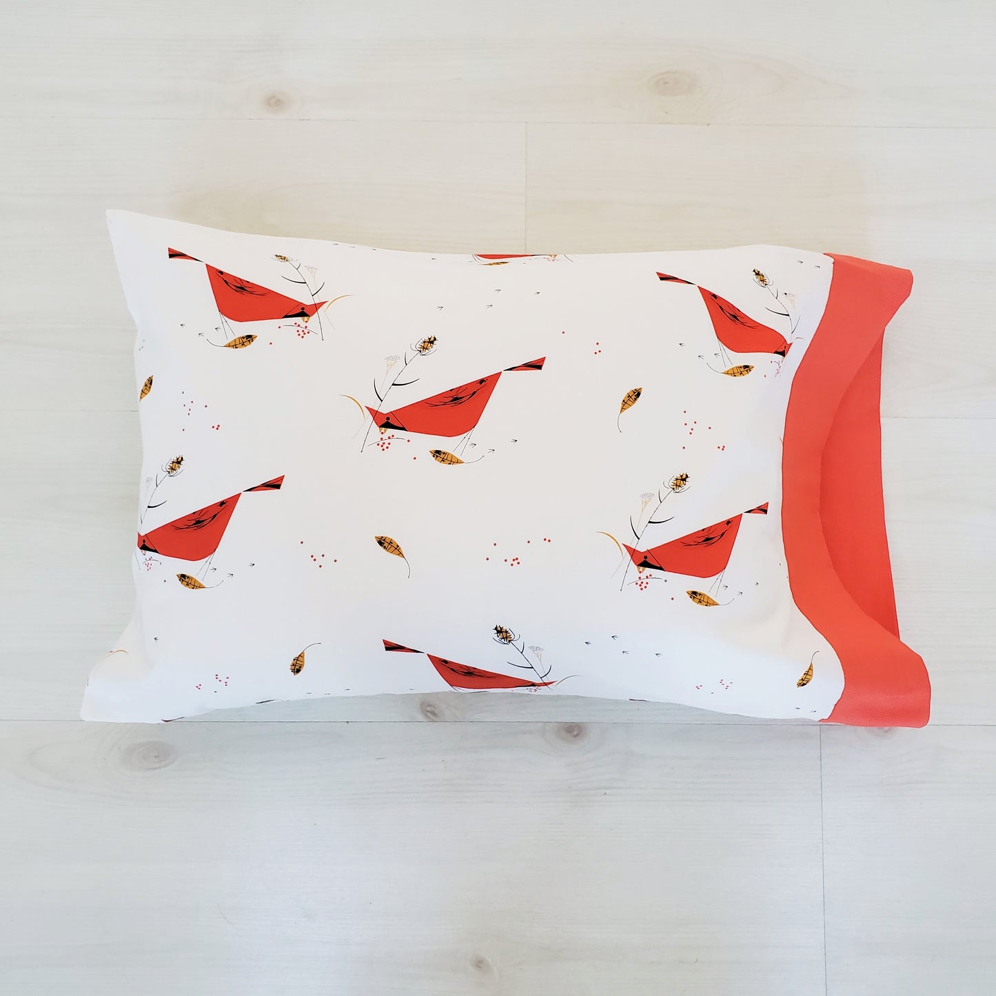 Organic Cotton Toddler Pillowcase in Charley Harper Holiday Prints