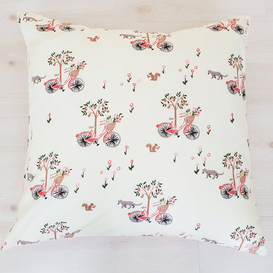 Organic Accent Pillow Cover in "Lazy Sunday" Print