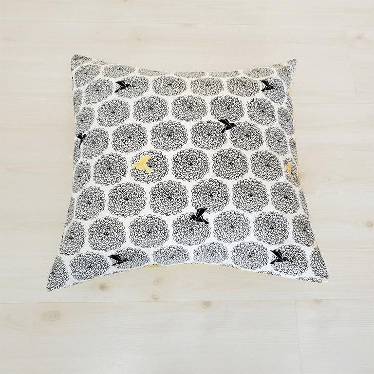 Organic Accent Pillow Covers with Metallic Gold Accents