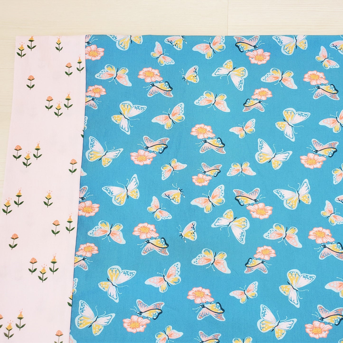 Organic Cotton Pillowcases in Butterfly Print