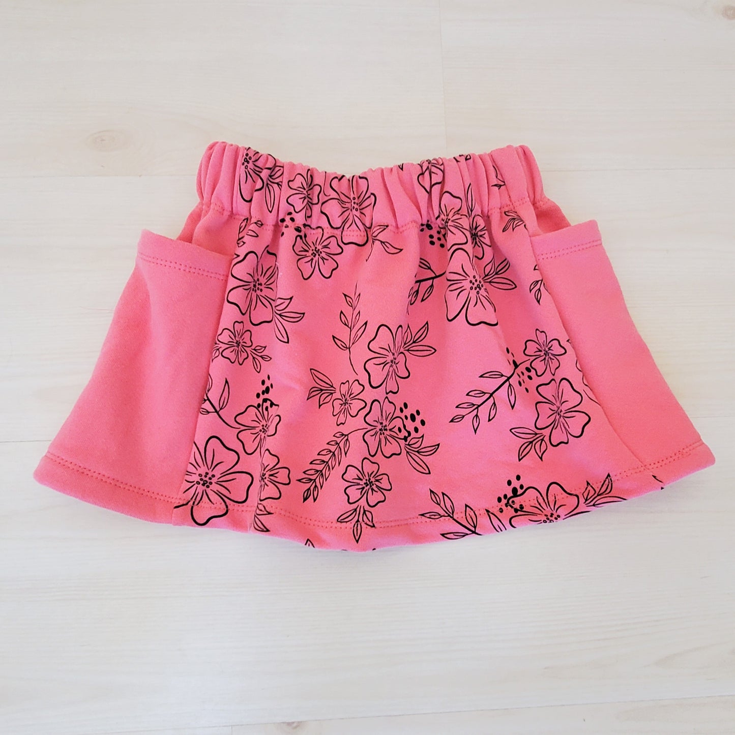 Pocket Skirt Set for Girls in Organic Cotton