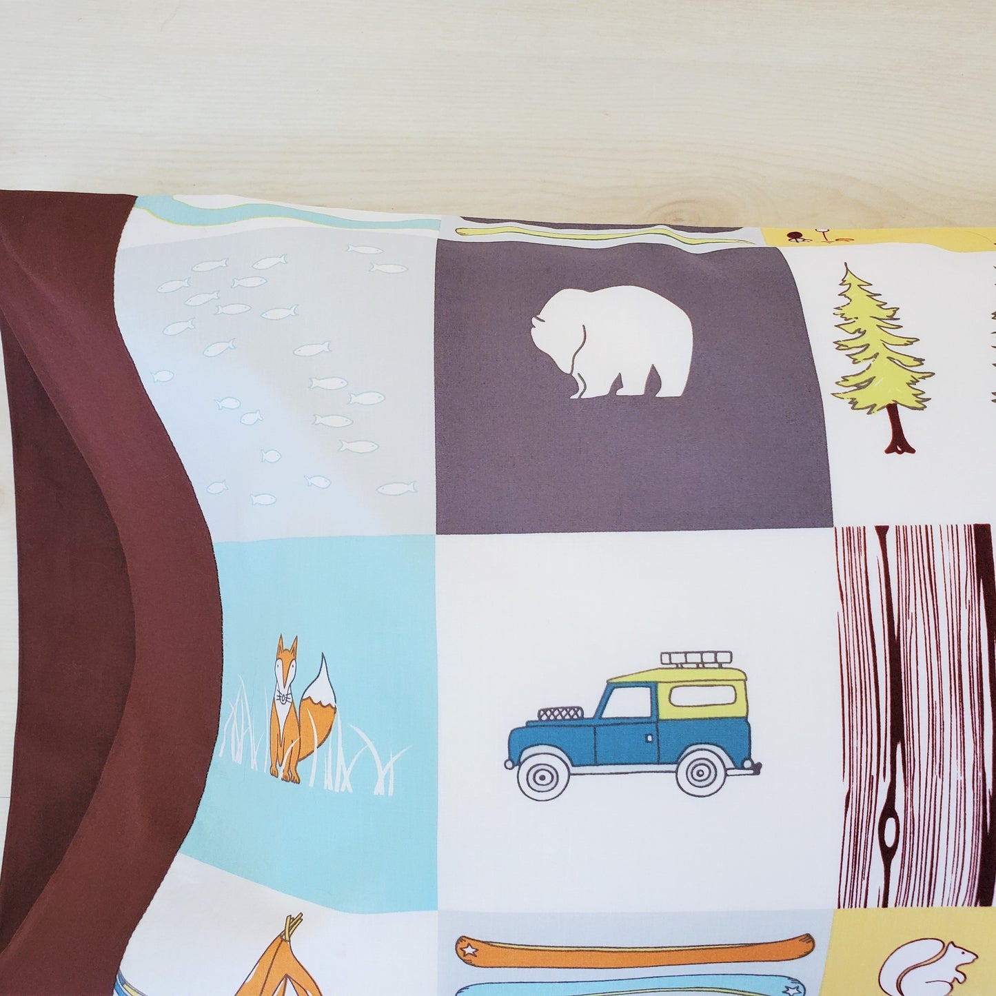 Organic Pillowcases with Camping Themes