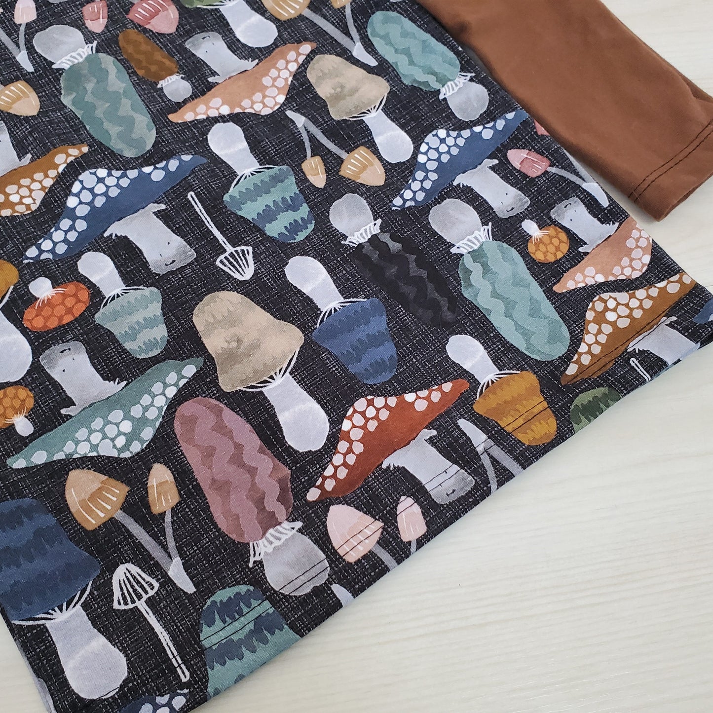 Organic Cotton Kid's Shirt with Toadstools