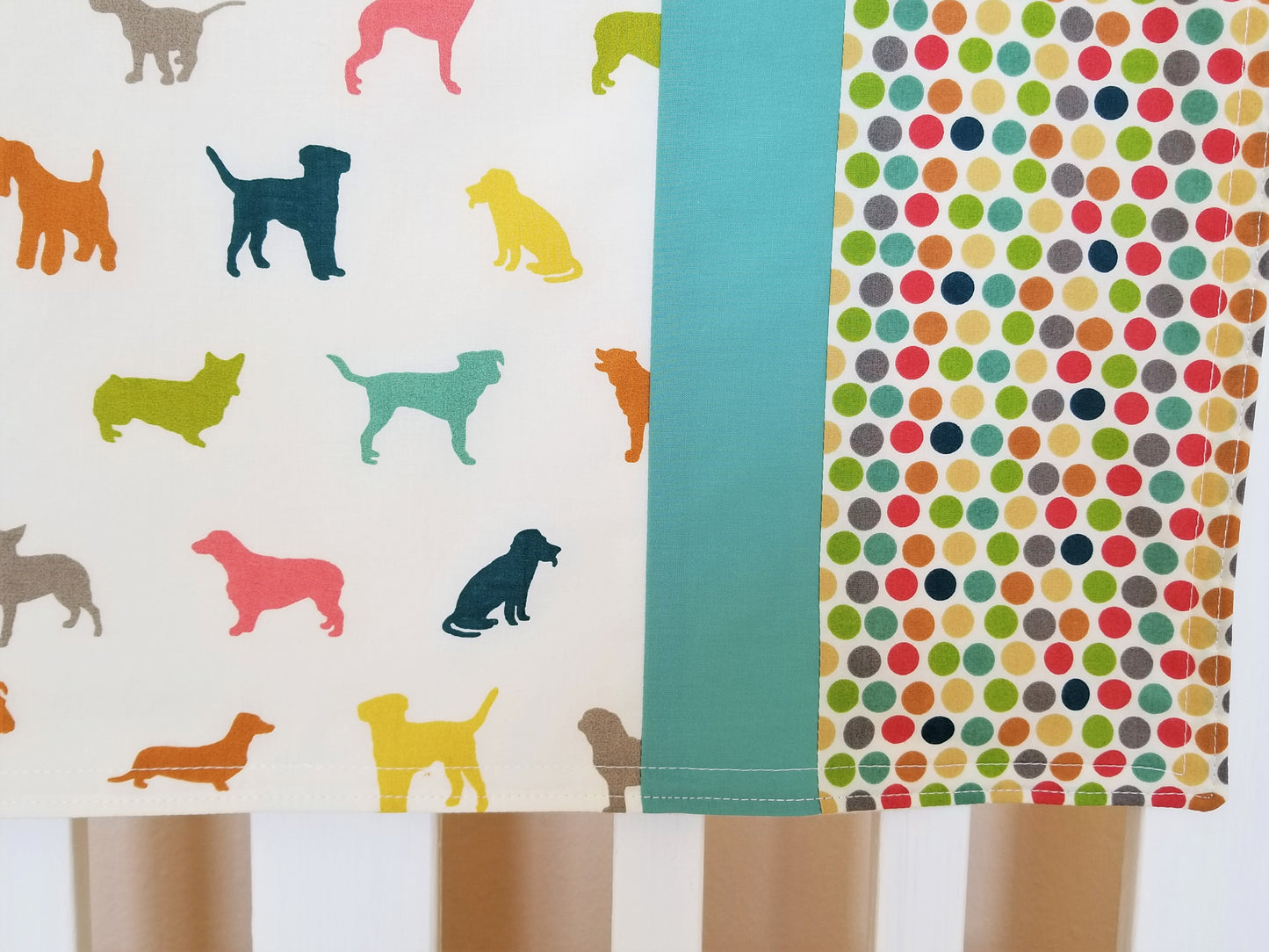 Organic Cotton Baby Blanket & Toddler Blanket with Dogs